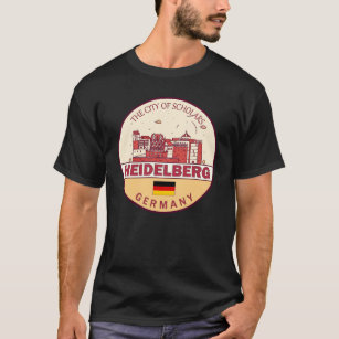 Camiseta Heidelberg Alemanha City Skyline Emblem