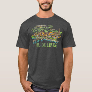 Camiseta Heidelberg Alemanha Oferta de Arte Extraída à M