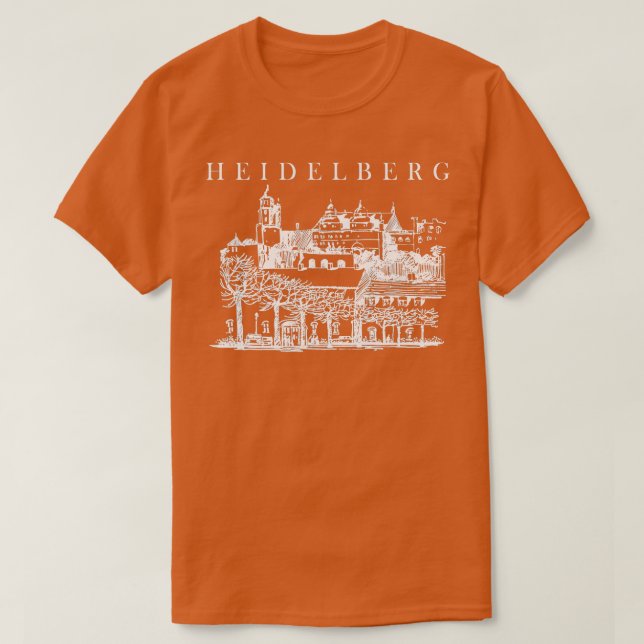 Camiseta Heidelberg Alemanha Traveling Heidelberg Viagem Ge (Frente do Design)