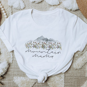 Camiseta HEIDI Bohemian Colorian Wildflower Mountain Mama