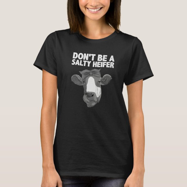 Camiseta Heifer For Women Girls Heifer Dairy Cow (Frente)