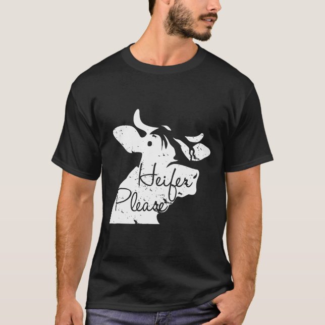 Camiseta Heifer, Por Favor, Vaca Farmadora (Frente)