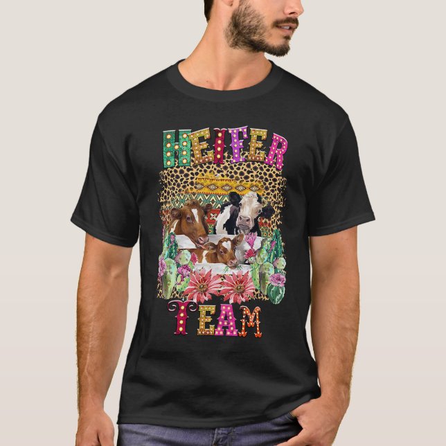 Camiseta Heifer Team Girl  Cow  Heifer (Frente)
