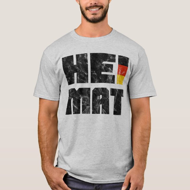 Camiseta Heimat, alemão, alemão, casa, pátria (Frente)
