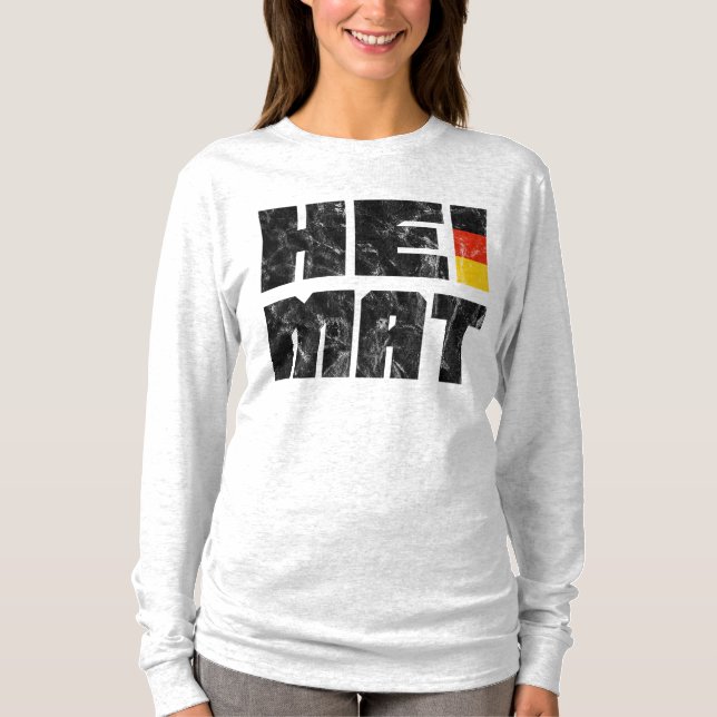 Camiseta Heimat, alemão, alemão, casa, pátria (Frente)