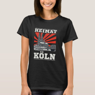 Camiseta Heimat Colônia Design com Reno e Catedral de Colôn