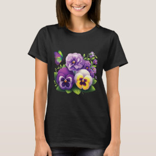 Camiseta Heimerheimer Viola Floral Pansy Dementi Heimerheim