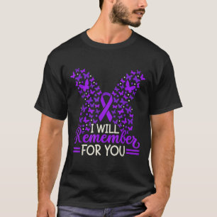 Camiseta Heimers Sensibilização Doença de Fita Demência Vis