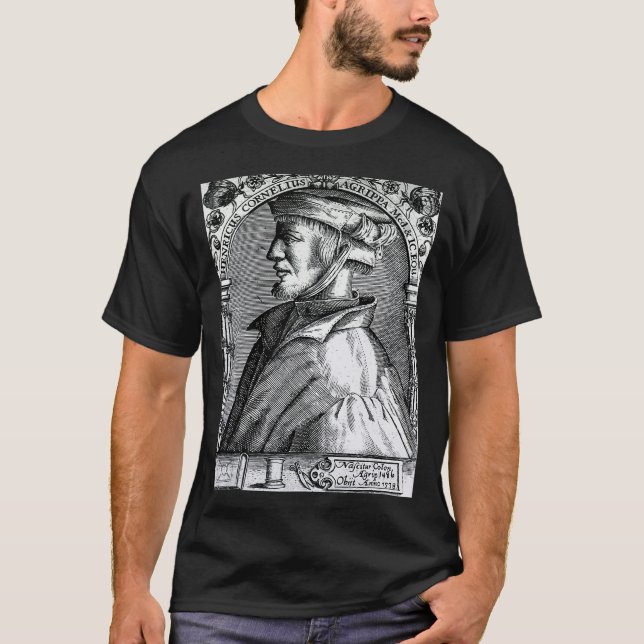 Camiseta Heinrich Cornelius Agrippa  German Polymath Theolo (Frente)