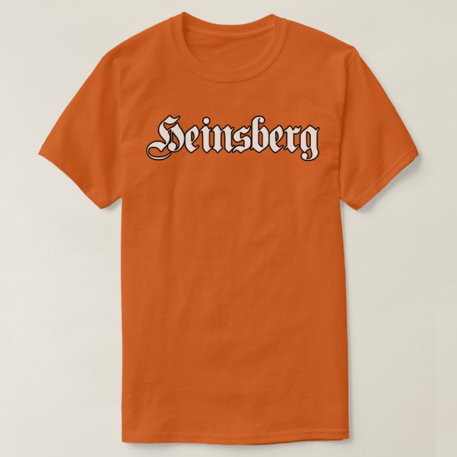 Camiseta Heinsberg escrito com fonte gótica (Frente do Design)
