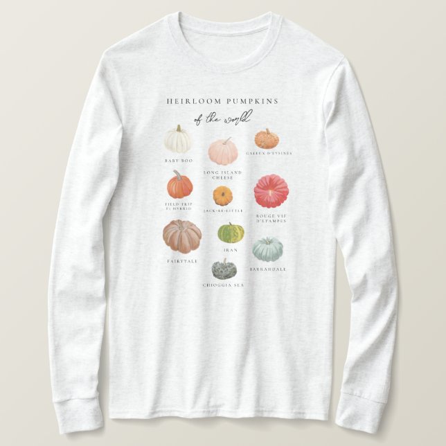 Camiseta Heirloom Pumpkins (Frente do Design)