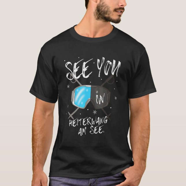 Camiseta Heiterwang Am Veja Tirrol Vacinando O Esqui Goggle (Frente)