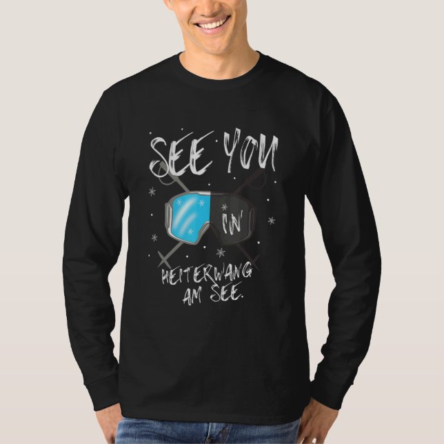 Camiseta Heiterwang Am Veja Tirrol Vacinando O Esqui Goggle (Frente)
