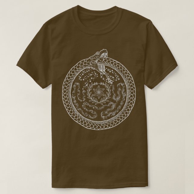 Camiseta Hekate Wheel Hecate Strophalos Ouroboros Pagan Wit (Frente do Design)