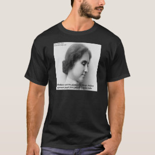 Camiseta Helen Keller & Citação Famosa de Surdos/Cegos