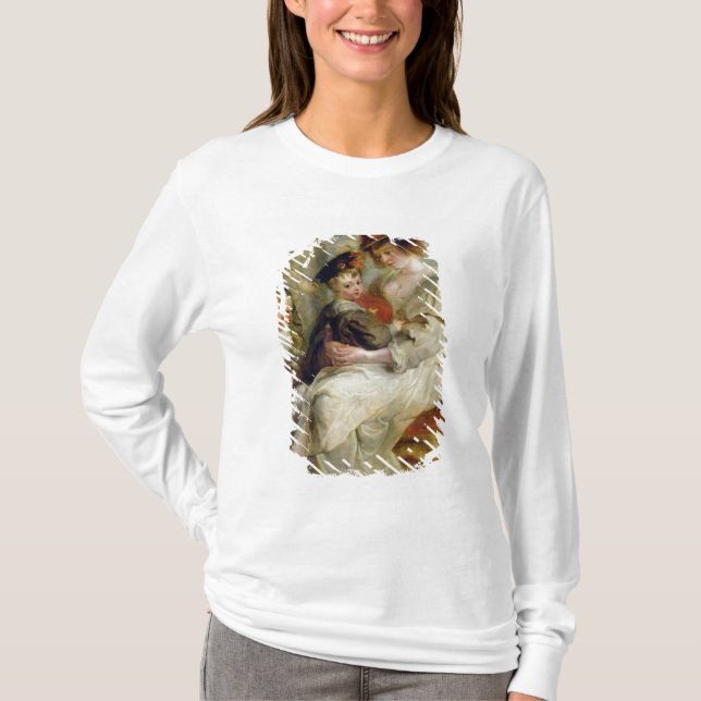 Camiseta Helene Fourment com as duas de suas crianças (Frente)