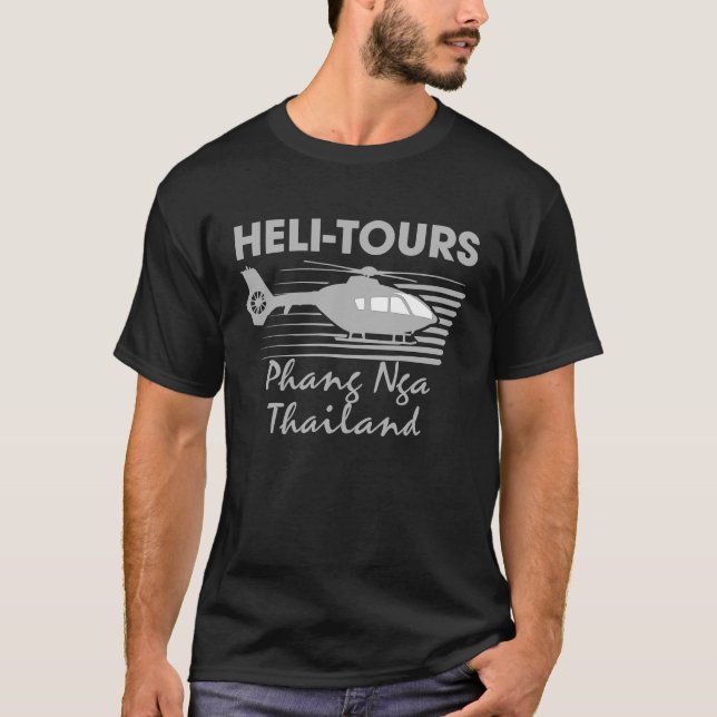 Camiseta Heli Tours Phang Nga Thailand  Fake Helicopter Tou (Frente)