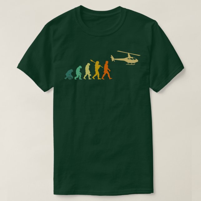 Camiseta Helicopter Evolution helicopters  (Frente do Design)