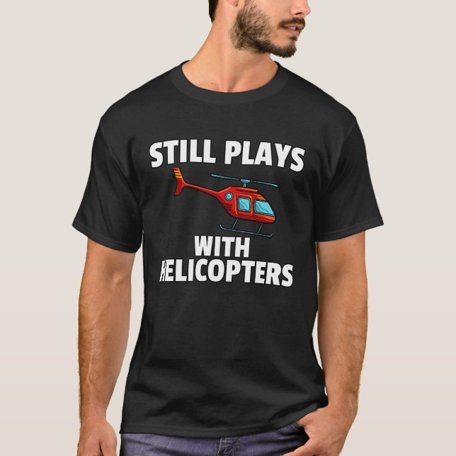 Camiseta Helicopter Pilot  Aviator Airline Pilot (Frente)