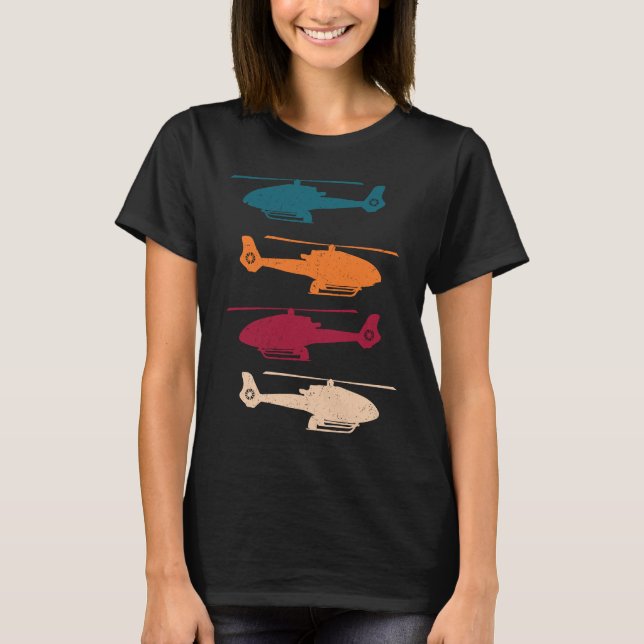 Camiseta Helicopter Pilot Flying Helicopters Aviation H 120 (Frente)