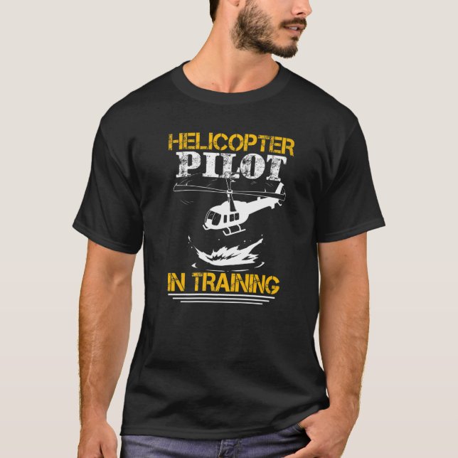 Camiseta Helicopter Pilot In Training   (Frente)