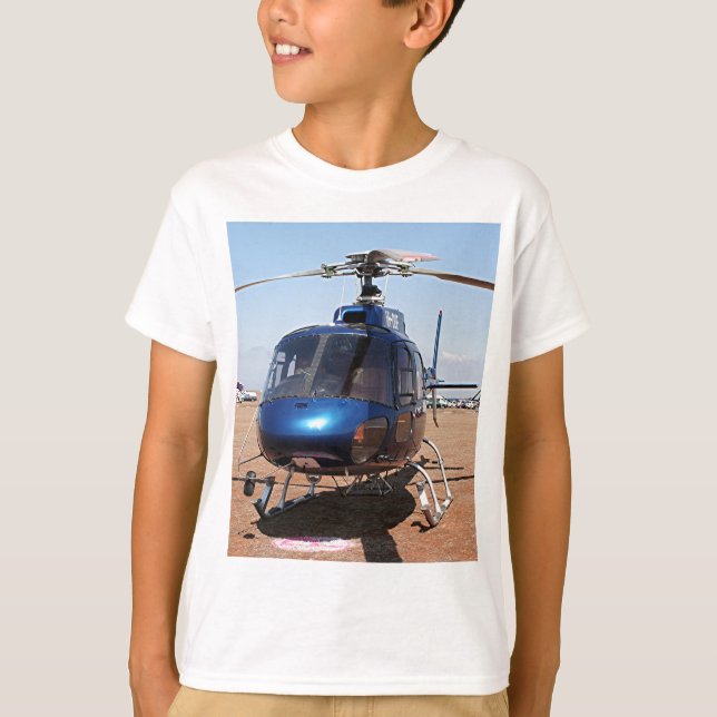Camiseta Helicóptero azul (Frente)