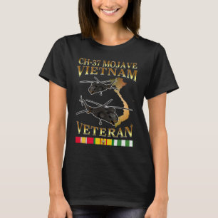 Camiseta Helicóptero CH 37 mojave veterano de guerra do Vie