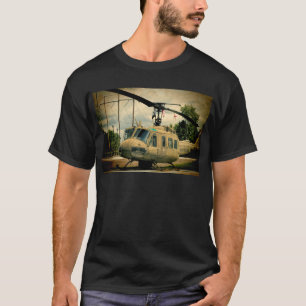 Camiseta Helicóptero das forças armadas da era Uh-1 Huey 