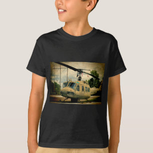 Camiseta Helicóptero das forças armadas da era Uh-1 Huey