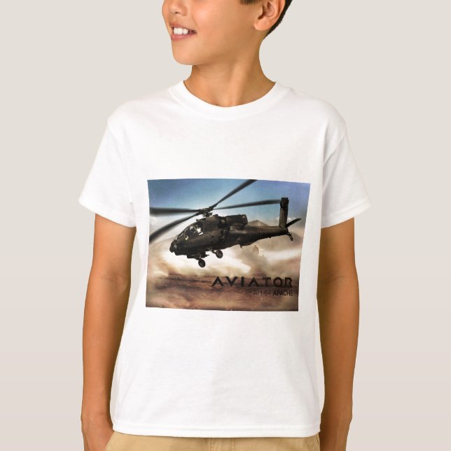 Camiseta Helicóptero de AH-64 Apache (Frente)