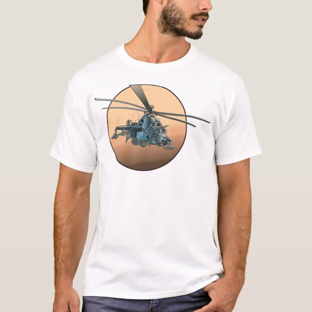 Camiseta helicóptero de animação (Frente)