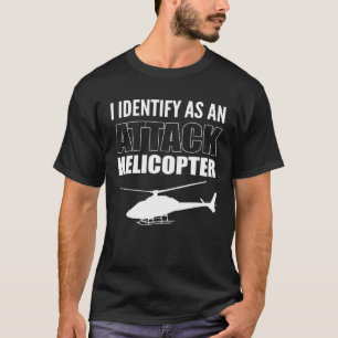 Camiseta Helicóptero de Ataque Bacharel em Aviação