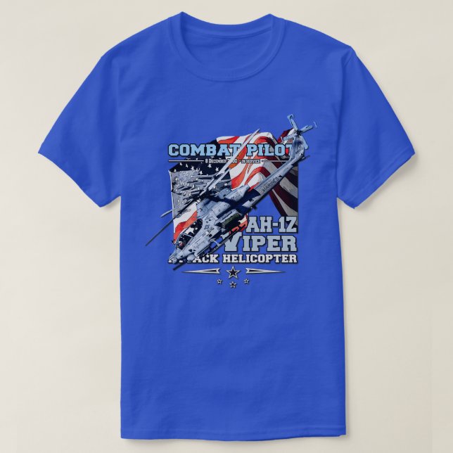 Camiseta helicóptero de ataque Viper AH1Z (Frente do Design)