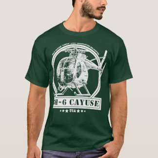 Camiseta Helicóptero De Cayuse De Loach OH6 (2)