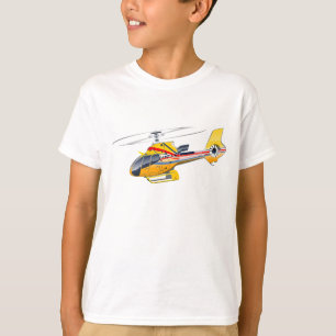 Camiseta Helicóptero de desenho animado