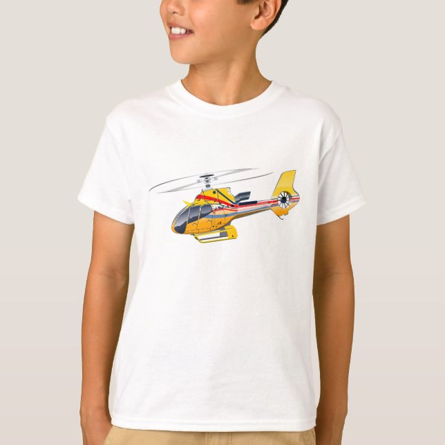 Camiseta Helicóptero de desenho animado (Frente)