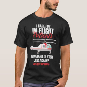 Camiseta Helicóptero de Enfermeira de Voo Registrado