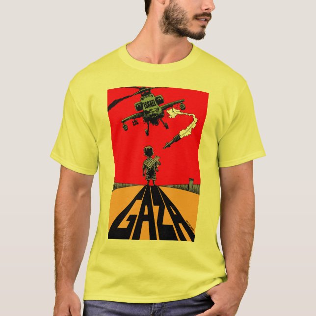 Camiseta helicóptero de gaza (Frente)