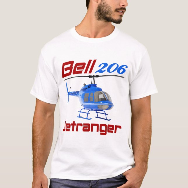Camiseta helicóptero de Jurista Bell 206 (Frente)