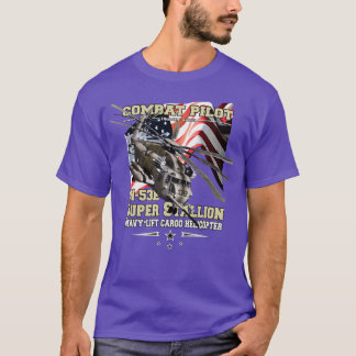 Camiseta Helicóptero de pilotagem CH53E Super Stallion