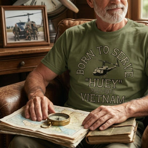 Camiseta Helicóptero Huey Vietnã