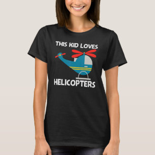 Camiseta Helicóptero legal Para Crianças, Aeronaves Pi