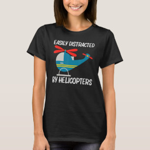Camiseta Helicóptero legal Para Mulheres Homens Aviões Pi