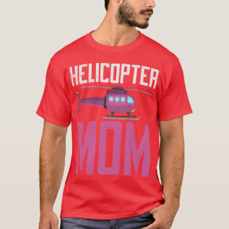 Camiseta Helicóptero Mãe Sobrevendo Crianças Amando Mãe Sex