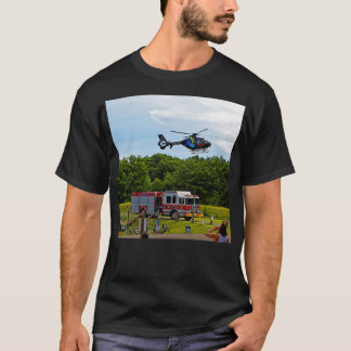 Camiseta Helicóptero Médico em Voo