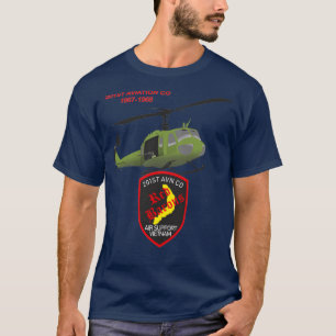 Camiseta Helicóptero Militar AVN CO Red Barons UH1 2011