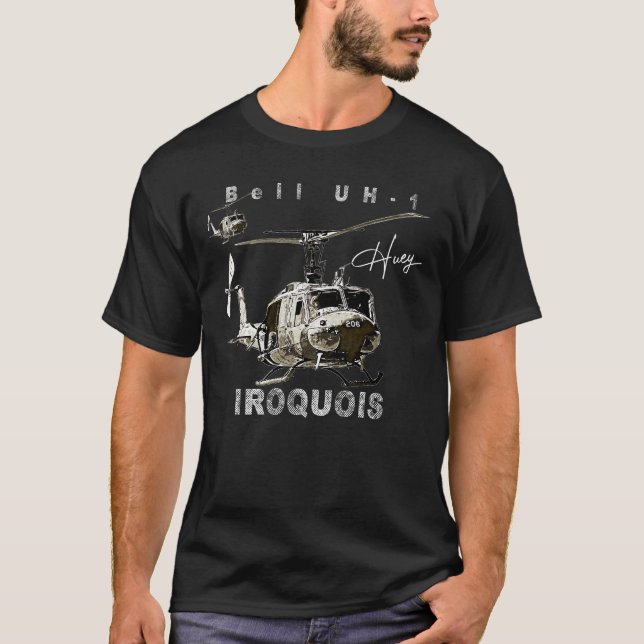 Camiseta Helicóptero Militar do Exército Americano Iroquois (Frente)