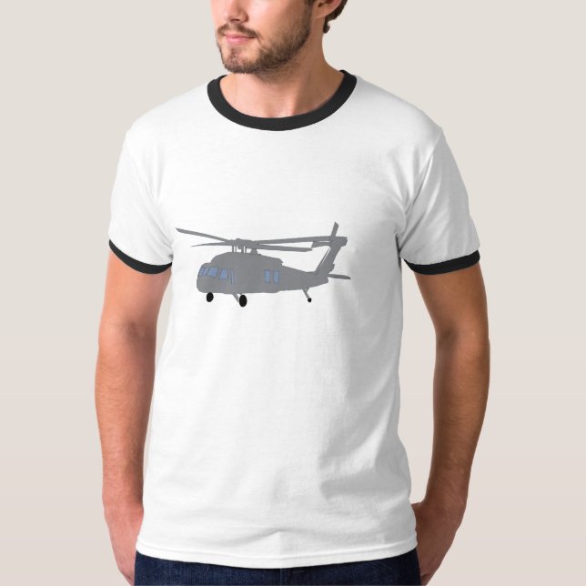 Camiseta Helicóptero novo gráfico do t-shirt (Frente)
