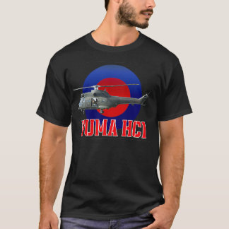 Camiseta Helicóptero RAF Puma na rocha RAF