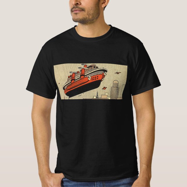 Camiseta Helicóptero Vintage Science Ficise (Frente)